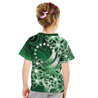 Cook Islands Tattoo Kid T Shirt Plumeria Polynesian Pattern LT9 - Polynesian Pride