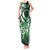 Cook Islands Tattoo Tank Maxi Dress Plumeria Polynesian Pattern