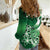 Cook Islands Tattoo Women Casual Shirt Plumeria Polynesian Pattern