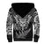 New Zealand Rugby Sherpa Hoodie Silver Fern All Black Mix Ta Moko White Style LT9 - Polynesian Pride