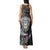 New Zealand Rugby Tank Maxi Dress Silver Fern All Black Mix Ta Moko White Style LT9 - Polynesian Pride