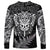 Personalised New Zealand Rugby Long Sleeve Shirt Silver Fern All Black Mix Ta Moko White Style LT9 - Polynesian Pride