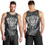 Personalised New Zealand Rugby Men Tank Top Silver Fern All Black Mix Ta Moko White Style LT9 - Polynesian Pride