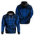 Personalised New Zealand Rugby Hoodie Silver Fern All Black Mix Ta Moko Blue Style LT9 - Polynesian Pride