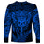 Personalised New Zealand Rugby Long Sleeve Shirt Silver Fern All Black Mix Ta Moko Blue Style LT9 - Polynesian Pride