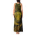 New Zealand Rugby Tank Maxi Dress Silver Fern All Black Mix Ta Moko Gold Style LT9 - Polynesian Pride