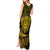 New Zealand Rugby Tank Maxi Dress Silver Fern All Black Mix Ta Moko Gold Style LT9 - Polynesian Pride