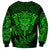 New Zealand Rugby Sweatshirt Silver Fern All Black Mix Ta Moko Green Style LT9 - Polynesian Pride