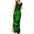 New Zealand Rugby Tank Maxi Dress Silver Fern All Black Mix Ta Moko Green Style LT9 - Polynesian Pride