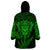 New Zealand Rugby Wearable Blanket Hoodie Silver Fern All Black Mix Ta Moko Green Style LT9 - Polynesian Pride