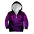 New Zealand Rugby Kid Hoodie Silver Fern All Black Mix Ta Moko Purple Style LT9 Zip Hoodie Purple - Polynesian Pride