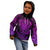 New Zealand Rugby Kid Hoodie Silver Fern All Black Mix Ta Moko Purple Style LT9 - Polynesian Pride