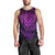 New Zealand Rugby Men Tank Top Silver Fern All Black Mix Ta Moko Purple Style LT9 - Polynesian Pride