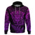 Personalised New Zealand Rugby Hoodie Silver Fern All Black Mix Ta Moko Purple Style LT9 Purple - Polynesian Pride