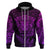 Personalised New Zealand Rugby Hoodie Silver Fern All Black Mix Ta Moko Purple Style LT9 - Polynesian Pride