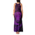 Personalised New Zealand Rugby Tank Maxi Dress Silver Fern All Black Mix Ta Moko Purple Style LT9 - Polynesian Pride