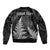 Personalised New Zealand Rugby Bomber Jacket Aotearoa Ka Mate Haka All Black Mix Ta Moko White Style LT9 - Polynesian Pride