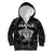 Personalised New Zealand Rugby Kid Hoodie Aotearoa Ka Mate Haka All Black Mix Ta Moko White Style LT9 Zip Hoodie White - Polynesian Pride