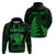 Personalised New Zealand Rugby Hoodie Aotearoa Ka Mate Haka All Black Mix Ta Moko Green Style LT9 - Polynesian Pride