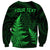 Personalised New Zealand Rugby Sweatshirt Aotearoa Ka Mate Haka All Black Mix Ta Moko Green Style LT9 - Polynesian Pride