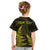 Personalised New Zealand Rugby Kid T Shirt Aotearoa Ka Mate Haka All Black Mix Ta Moko Gold Style LT9 - Polynesian Pride