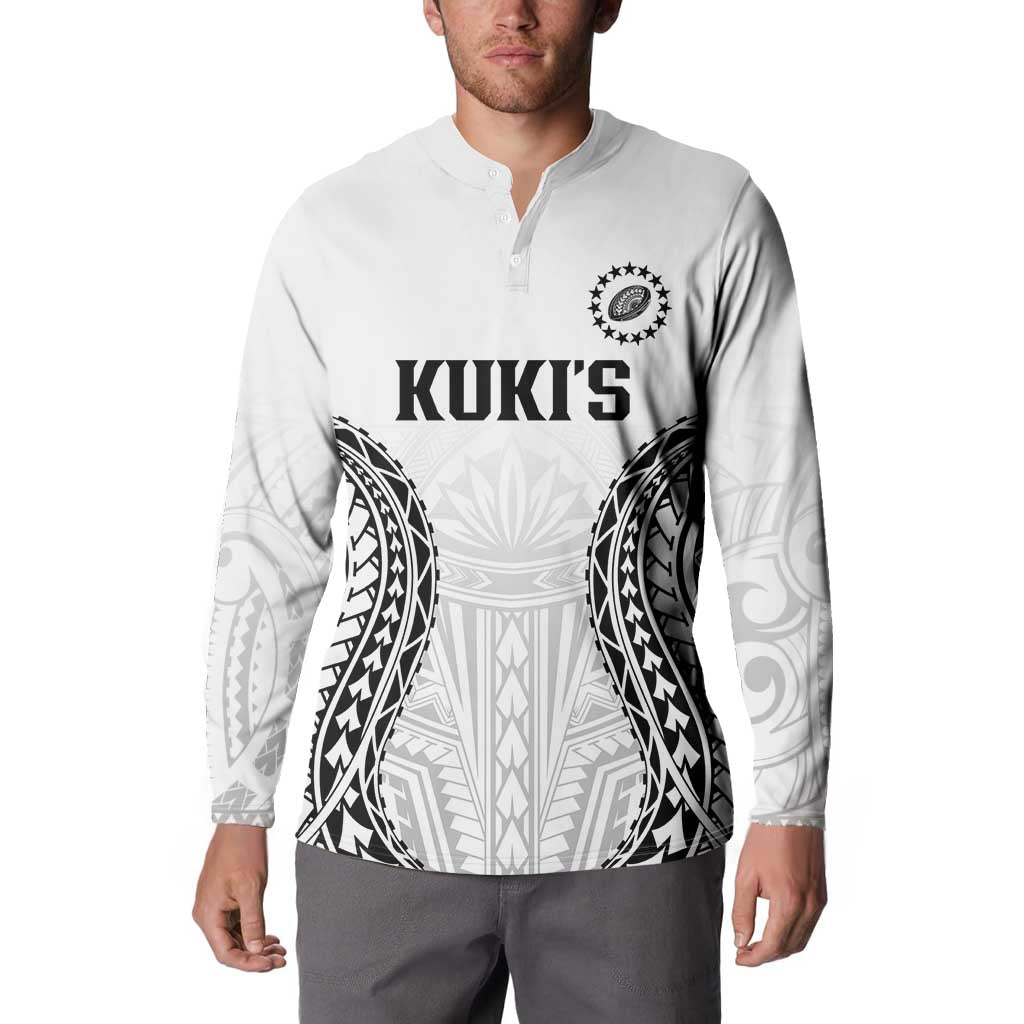 World Rugby Cook Islands Button Sweatshirt Kukis Make History - Polynesian Pride