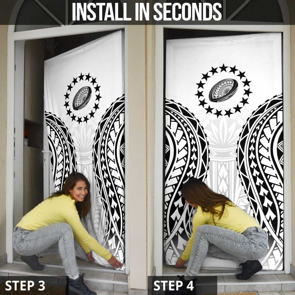 World Rugby Cook Islands Door Cover Kukis Make History - Polynesian Pride