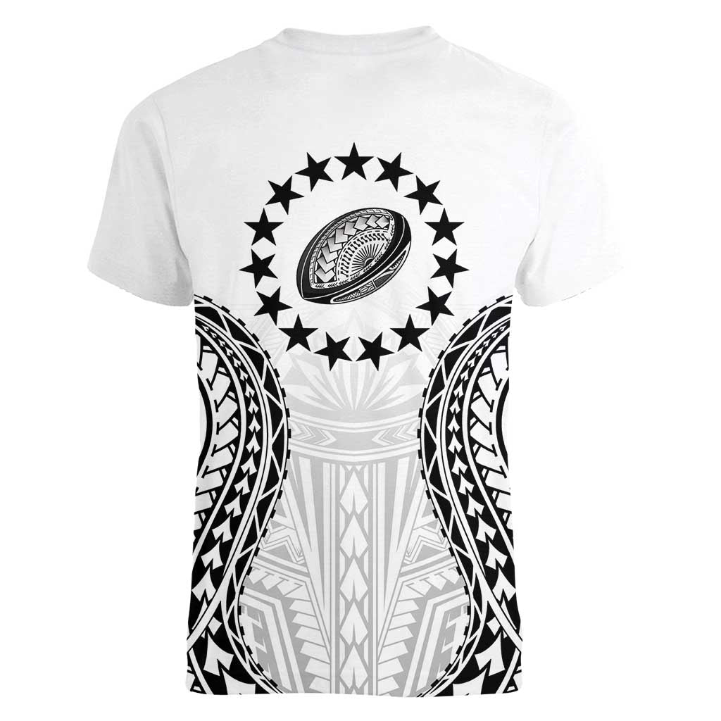World Rugby Cook Islands Women V-Neck T-Shirt Kukis Make History - Polynesian Pride