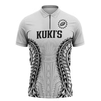 World Rugby Cook Islands Zipper Polo Shirt Kukis Make History - Polynesian Pride