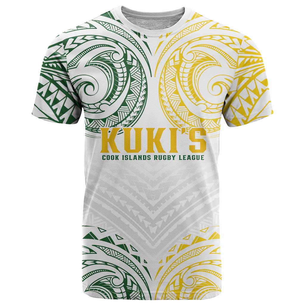 World Rugby Cook Islands T Shirt White Polynesian Tribal Pattern - Polynesian Pride