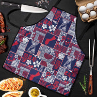 Guam Felis Pasgua Apron Pacific Patchwork Xmas Vibes - Polynesian Pride