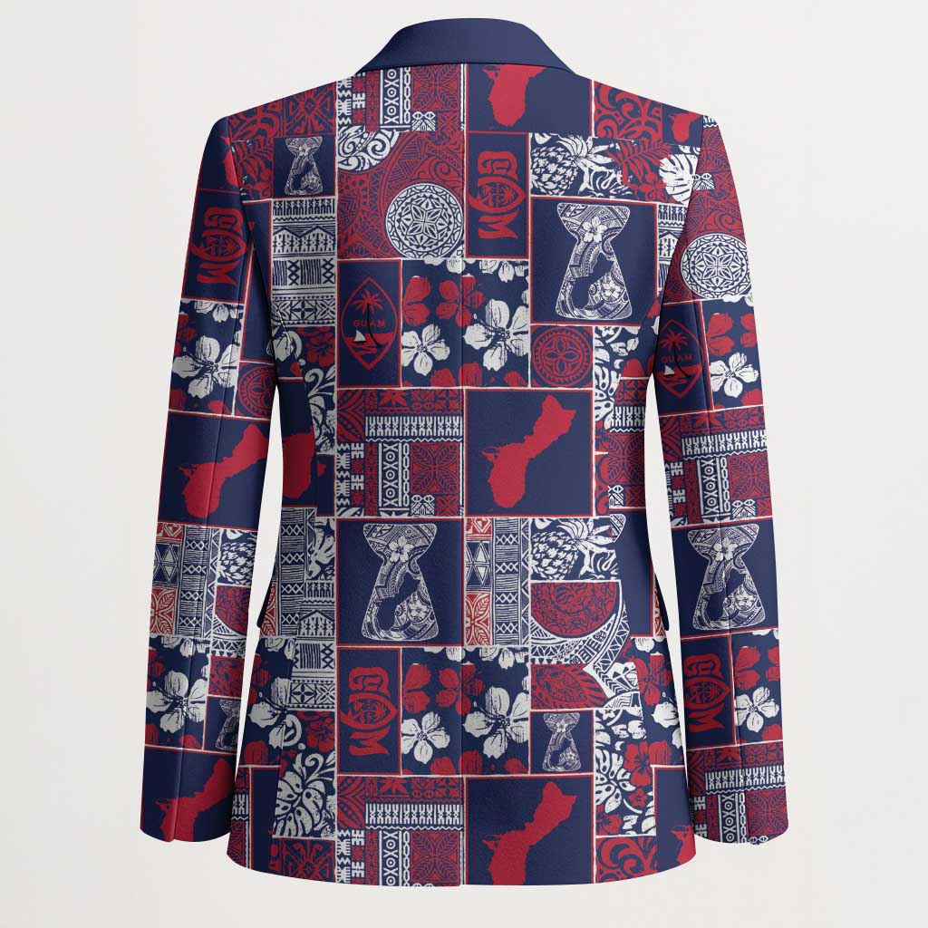 Guam Felis Pasgua Blazer Pacific Patchwork Xmas Vibes - Polynesian Pride