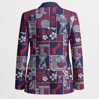 Guam Felis Pasgua Blazer Pacific Patchwork Xmas Vibes - Polynesian Pride
