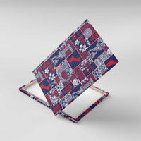 Guam Felis Pasgua Canvas Wall Art Pacific Patchwork Xmas Vibes - Polynesian Pride