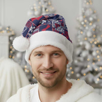 Guam Felis Pasgua Christmas Santa Hat Pacific Patchwork Xmas Vibes LT9 - Polynesian Pride