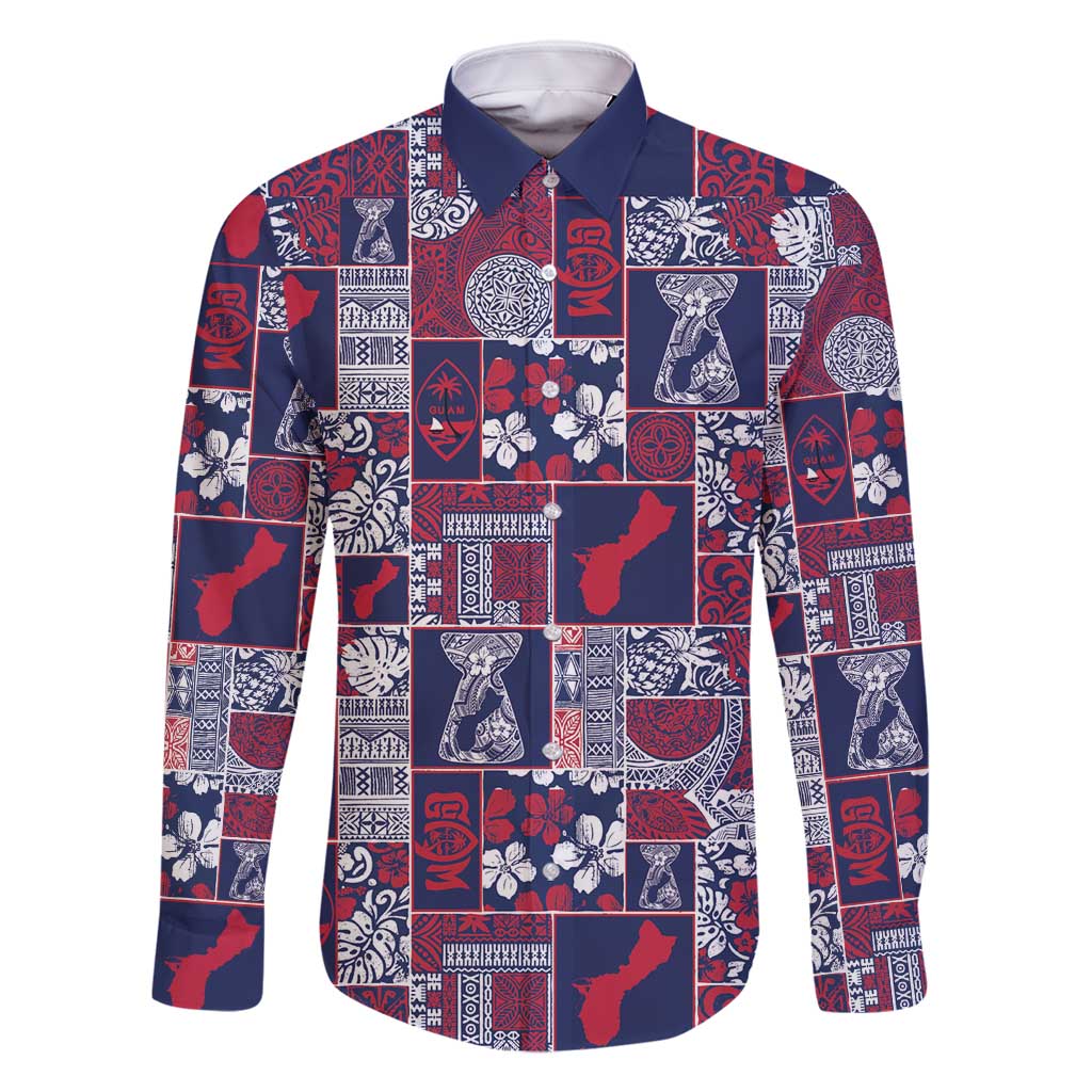 Guam Felis Pasgua Family Matching Tank Maxi Dress and Hawaiian Shirt Pacific Patchwork Xmas Vibes - Polynesian Pride