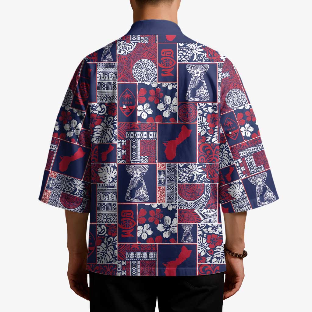 Guam Felis Pasgua Kimono Pacific Patchwork Xmas Vibes - Polynesian Pride
