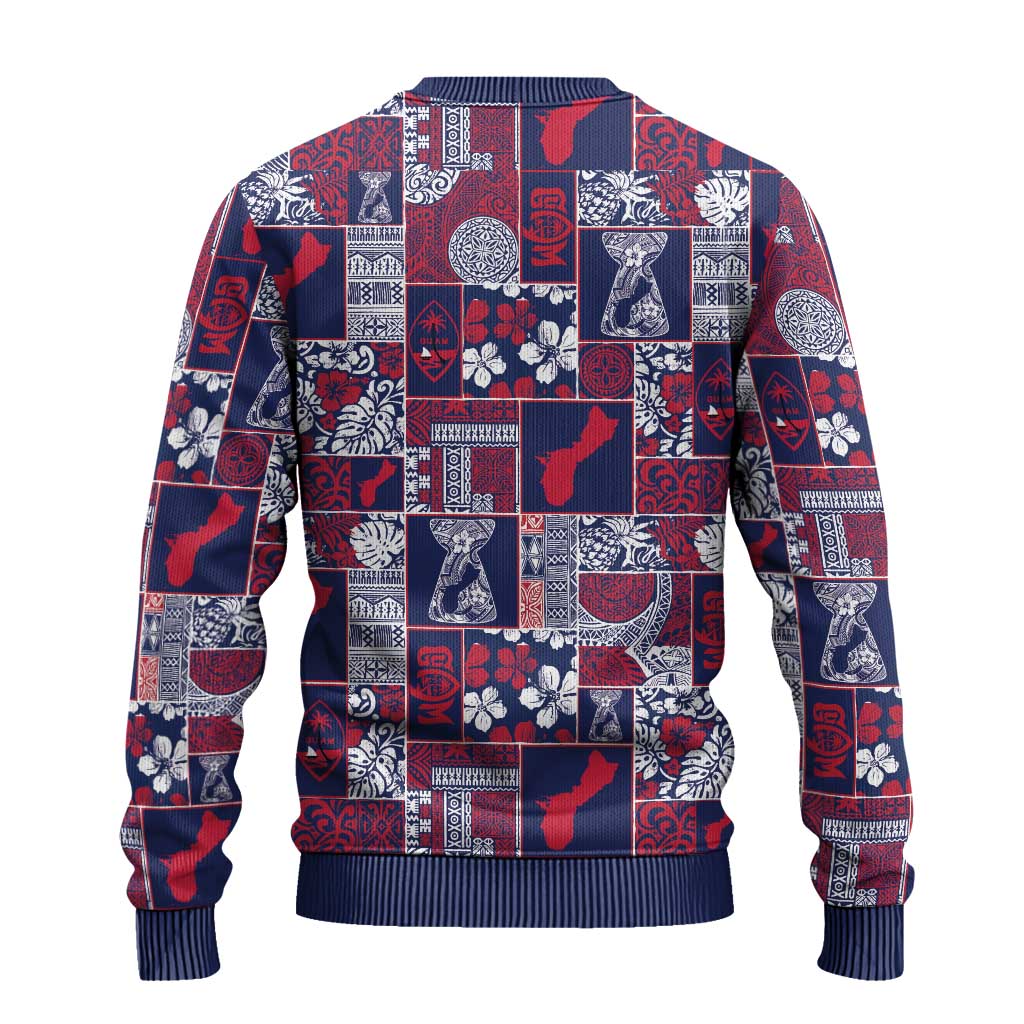 Guam Felis Pasgua Ugly Christmas Sweater Pacific Patchwork Xmas Vibes - Polynesian Pride