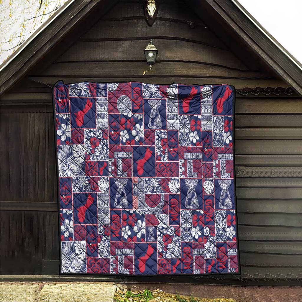 Guam Felis Pasgua Quilt Pacific Patchwork Xmas Vibes - Polynesian Pride