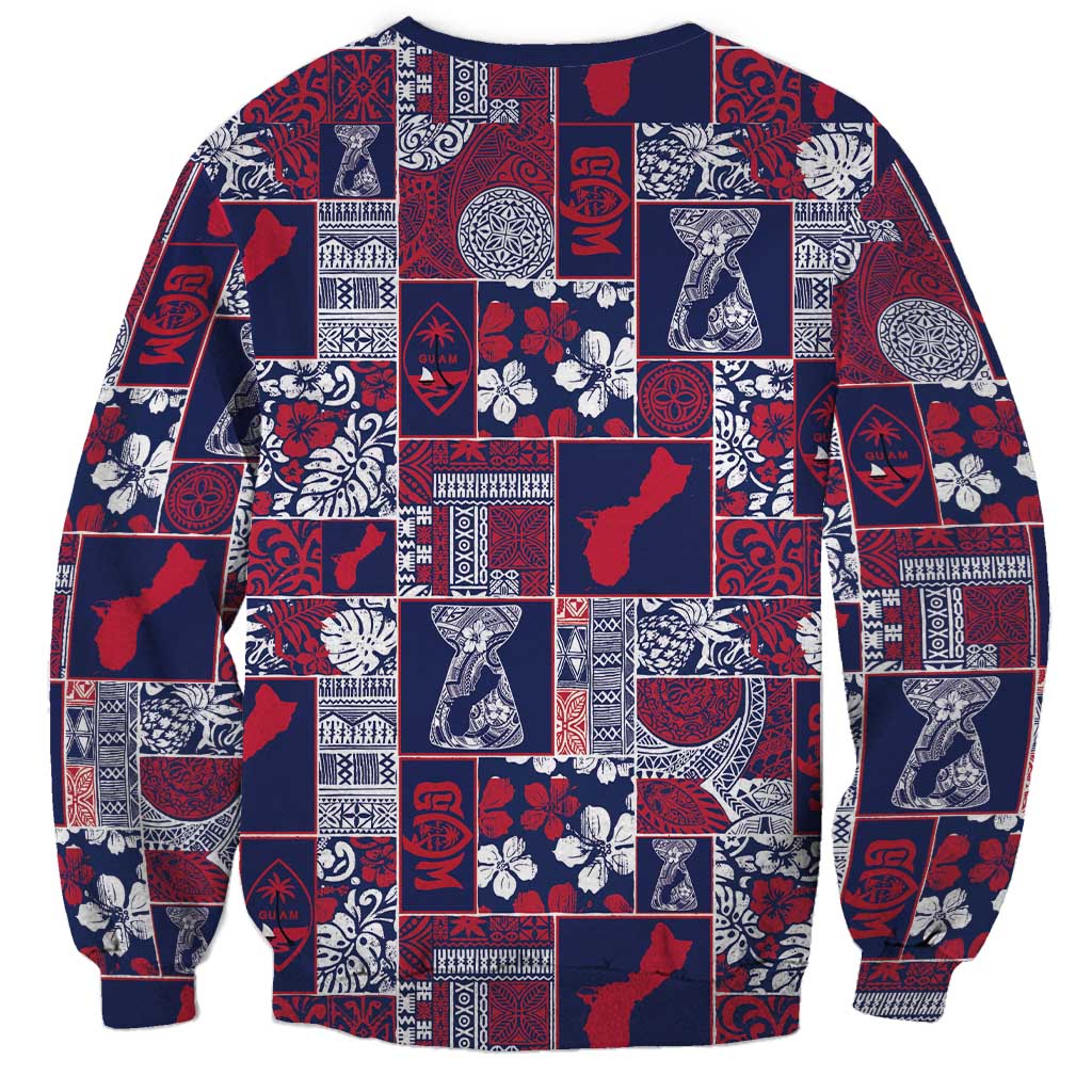 Guam Felis Pasgua Sweatshirt Pacific Patchwork Xmas Vibes - Polynesian Pride