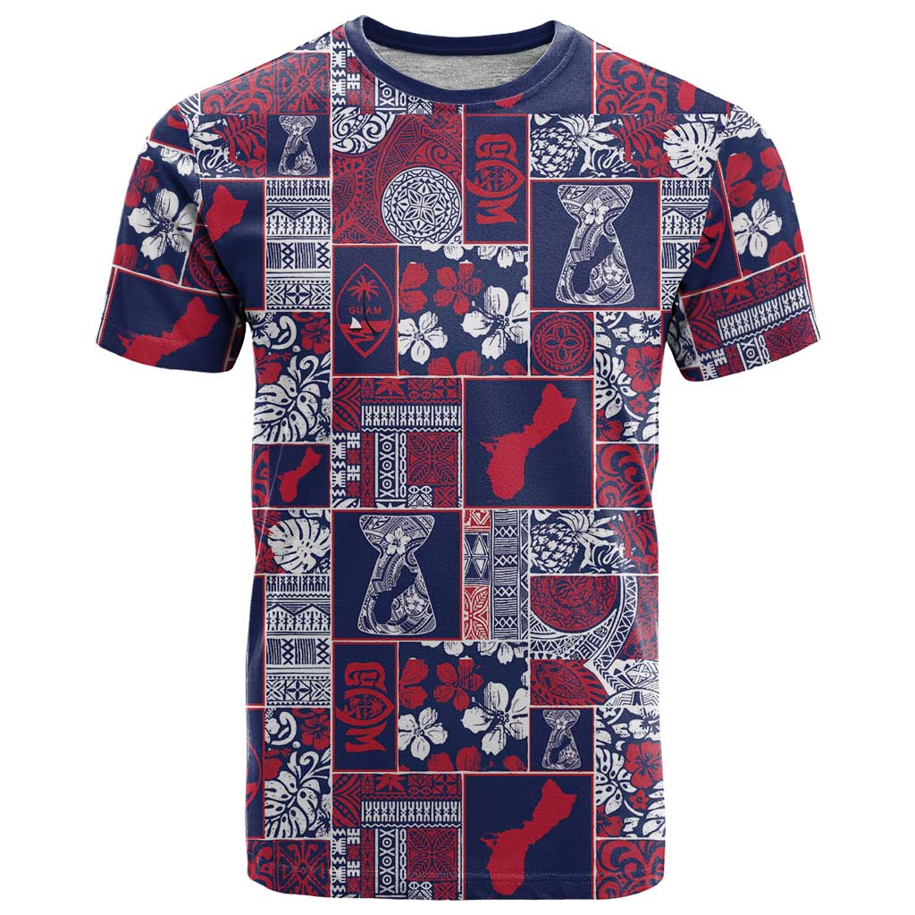 Guam Felis Pasgua T Shirt Pacific Patchwork Xmas Vibes - Polynesian Pride