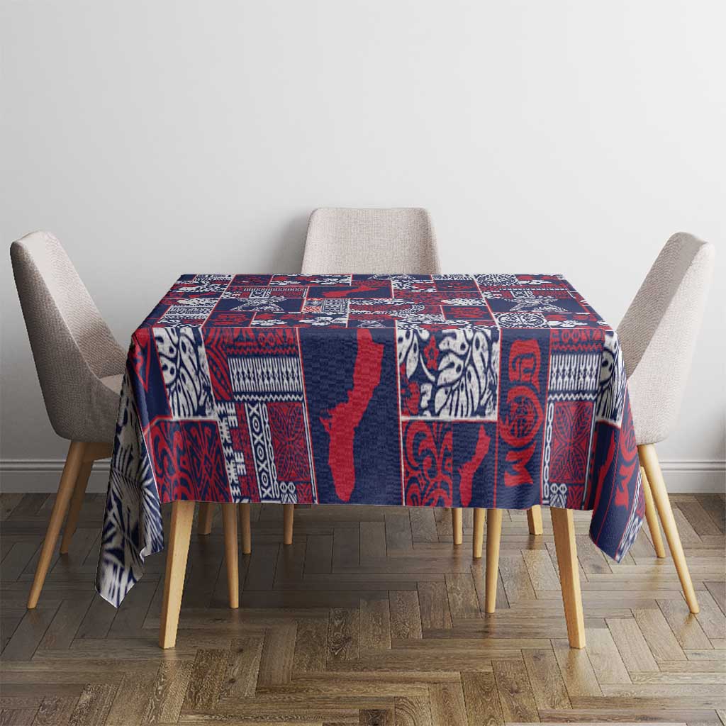 Guam Felis Pasgua Tablecloth Pacific Patchwork Xmas Vibes - Polynesian Pride