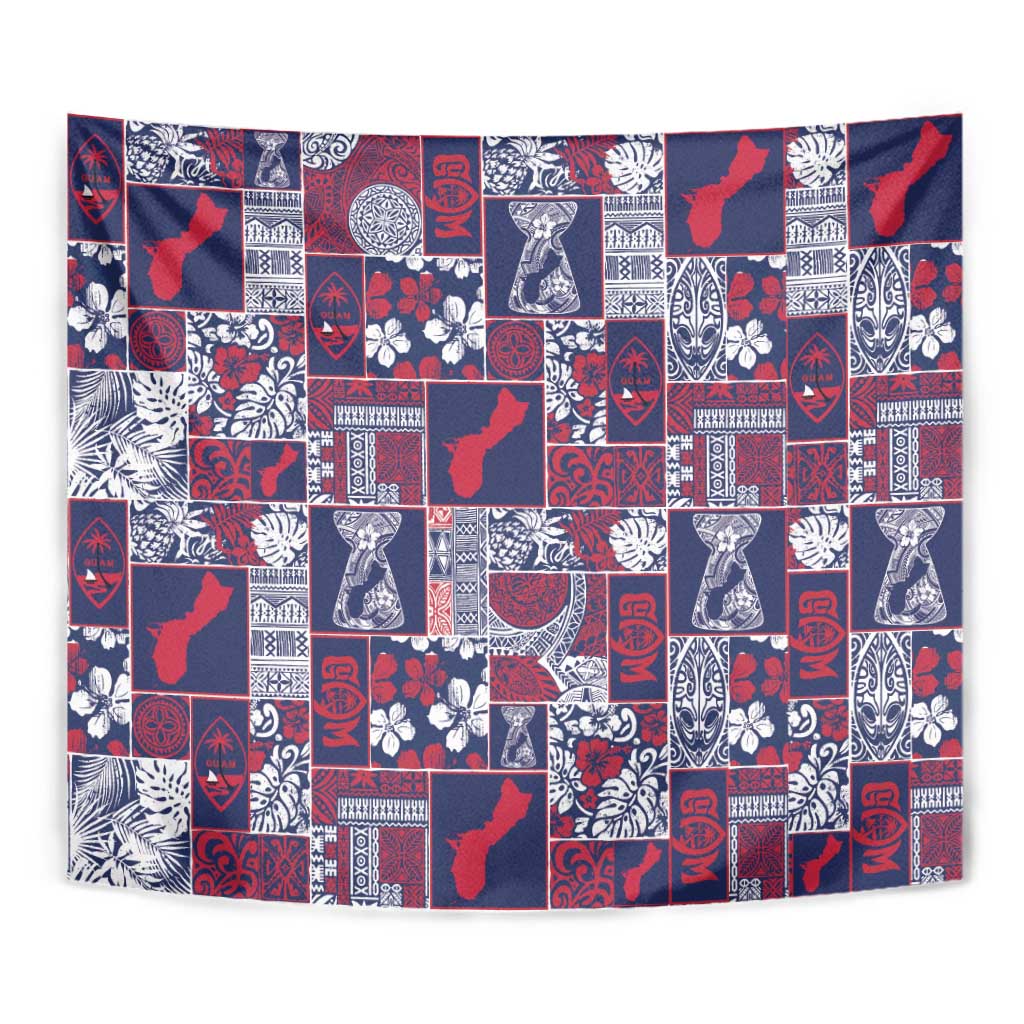 Guam Felis Pasgua Tapestry Pacific Patchwork Xmas Vibes - Polynesian Pride