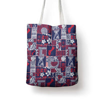 Guam Felis Pasgua Tote Bag Pacific Patchwork Xmas Vibes - Polynesian Pride