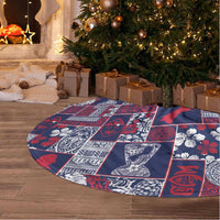 Guam Felis Pasgua Tree Skirt Pacific Patchwork Xmas Vibes LT9 - Polynesian Pride