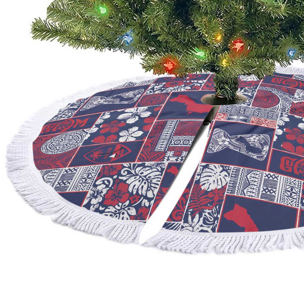 Guam Felis Pasgua Tree Skirt Pacific Patchwork Xmas Vibes LT9 - Polynesian Pride