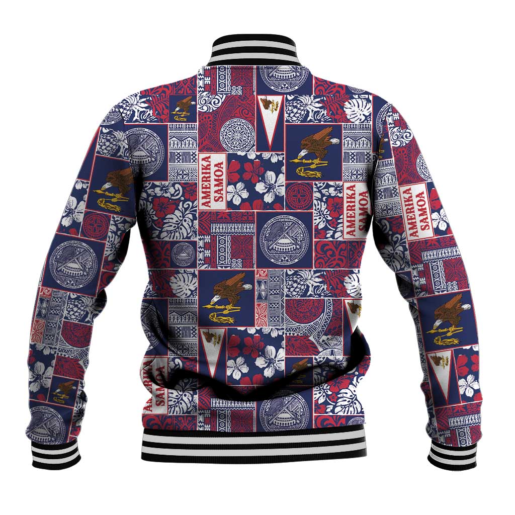 Manuia le Kerisimasi American Samoa Baseball Jacket Pacific Patchwork Xmas Vibes LT9 - Polynesian Pride