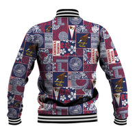 Manuia le Kerisimasi American Samoa Baseball Jacket Pacific Patchwork Xmas Vibes LT9 - Polynesian Pride