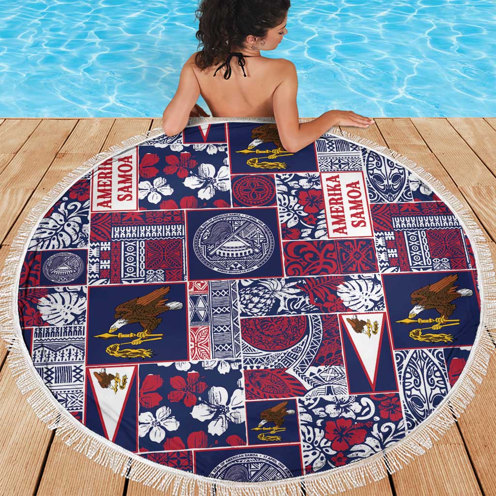 Manuia le Kerisimasi American Samoa Beach Blanket Pacific Patchwork Xmas Vibes - Polynesian Pride