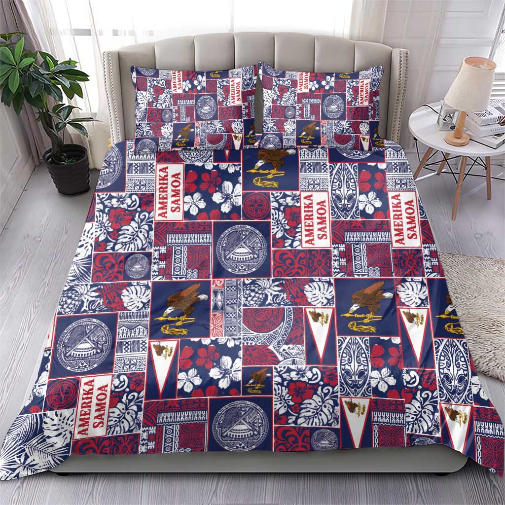 Manuia le Kerisimasi American Samoa Bedding Set Pacific Patchwork Xmas Vibes LT9 - Polynesian Pride